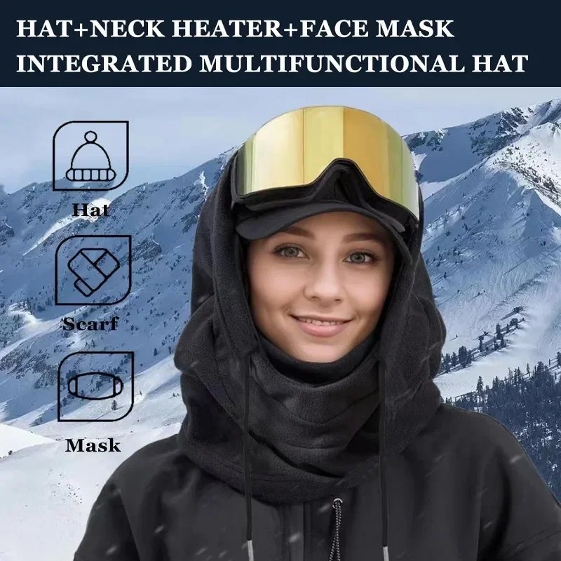 Cycling Gear To Keep You Warm - Gorro masculino com forro de pelúcia,