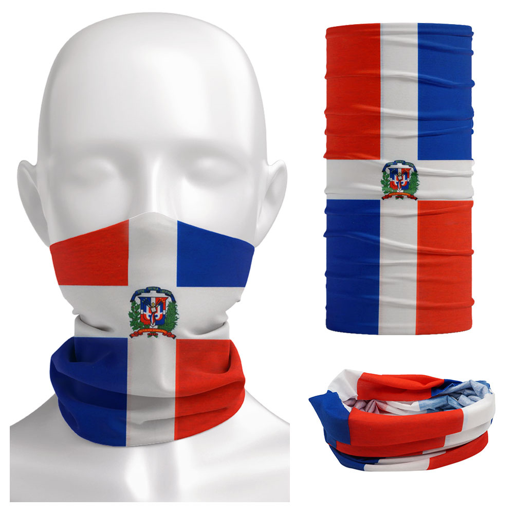Cycling Gear For Men - Dominica Bandana Bandeira Nacional Sem Costura