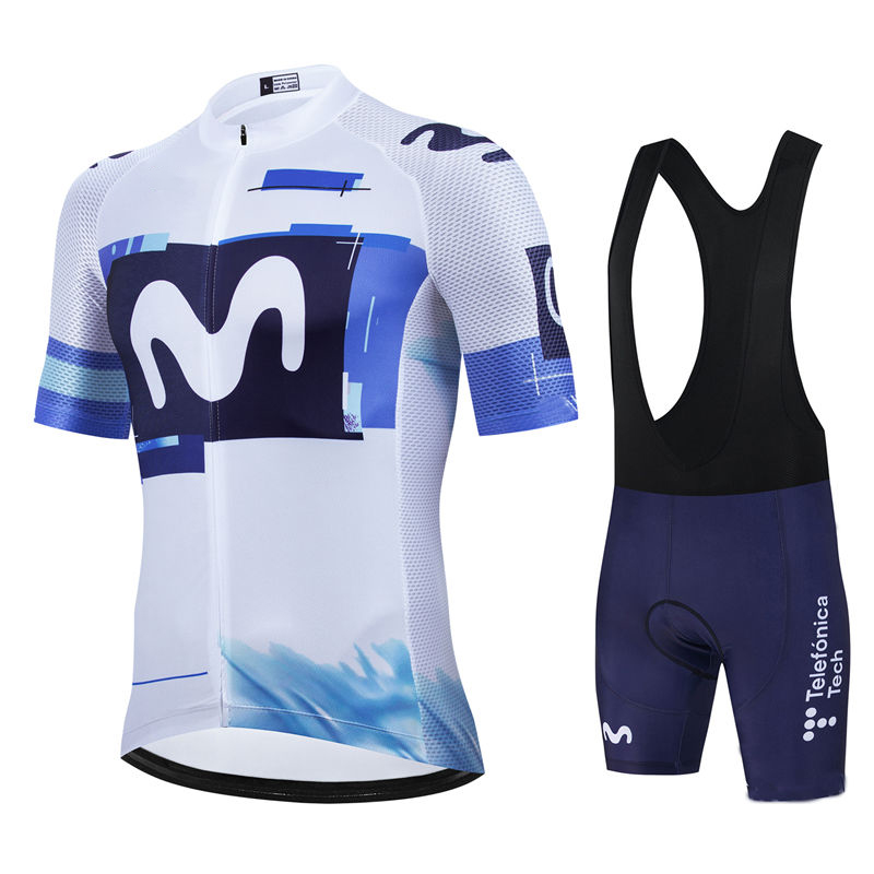 Cycling Gear Clothing - Movistar pro equipe verão camisa de