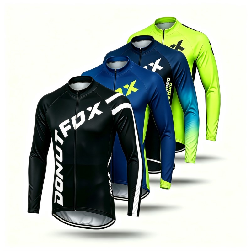 Cycling Gear Clothing - Camisa masculina de manga comprida para