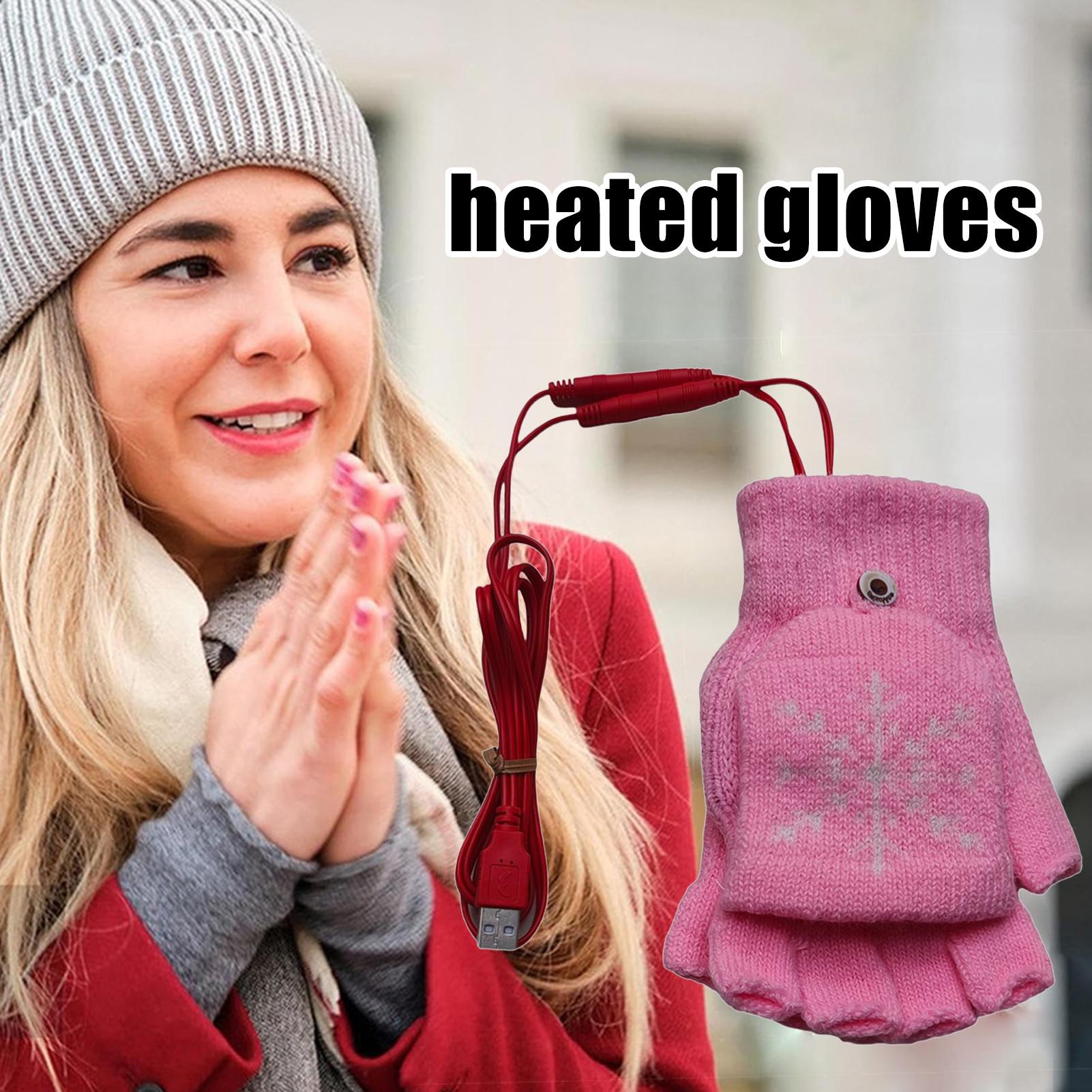 Cycling Hand Gear - Luvas aquecidas sem dedos usb aquecidas