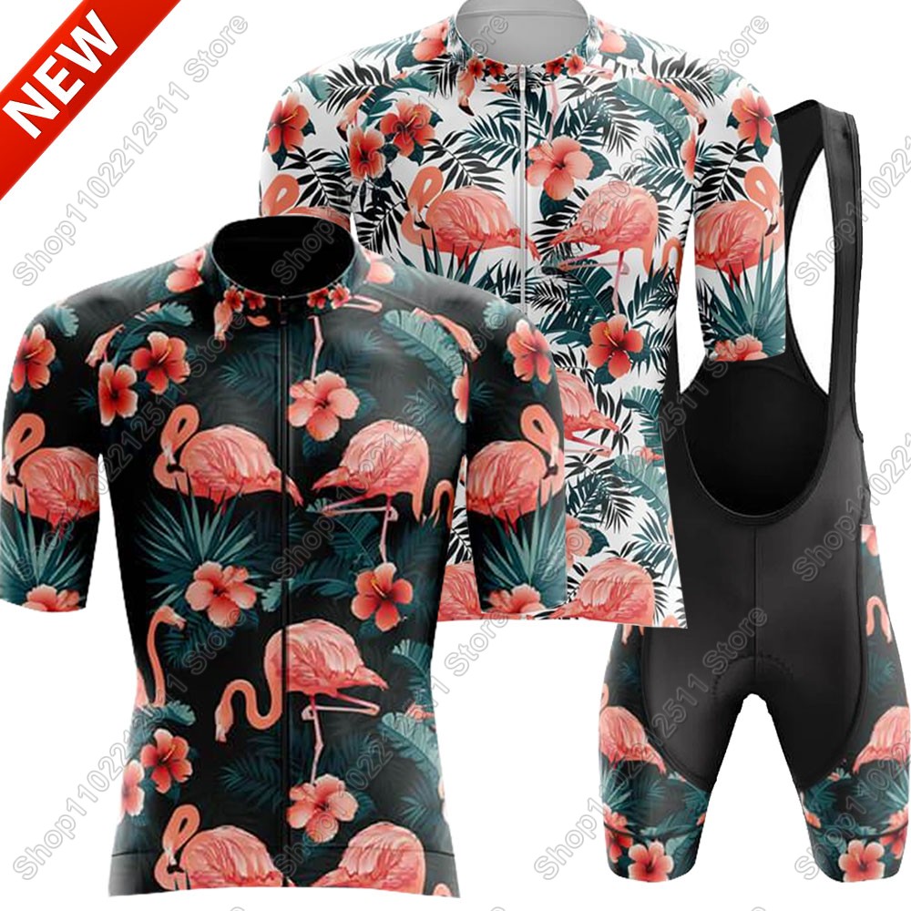 Cycling Gear Clothing - 2025 flamingo conjunto camisa de ciclismo