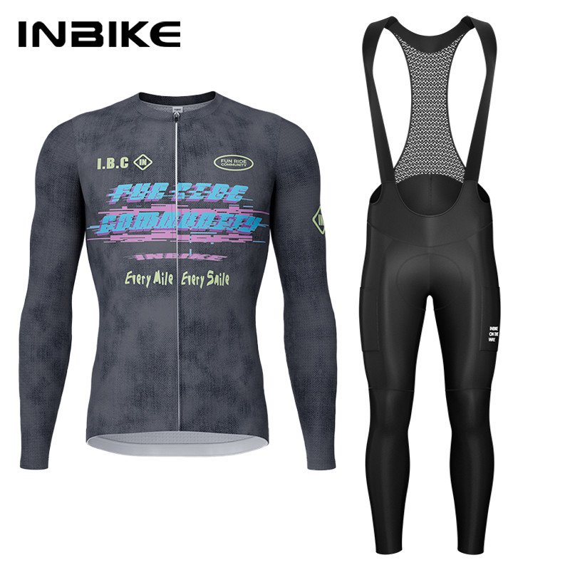Inbike primavera outono conjun - Cycling Gear Clothing avaliação e preço