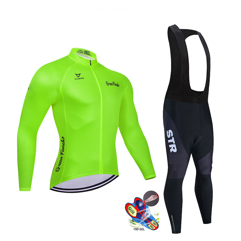 Outono preto conjunto camisa d - Cycling Gear Clothing avaliação e preço