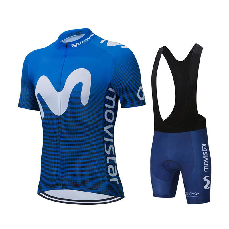 Novo verão movistar equipe con - Cycling Gear Clothing avaliação e preço