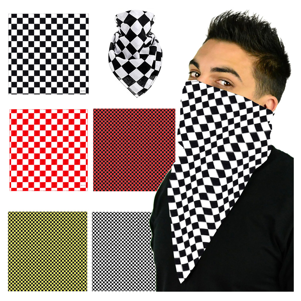 Bandana de quadriculada de cor - Cycling Gear Pas avaliação e preço