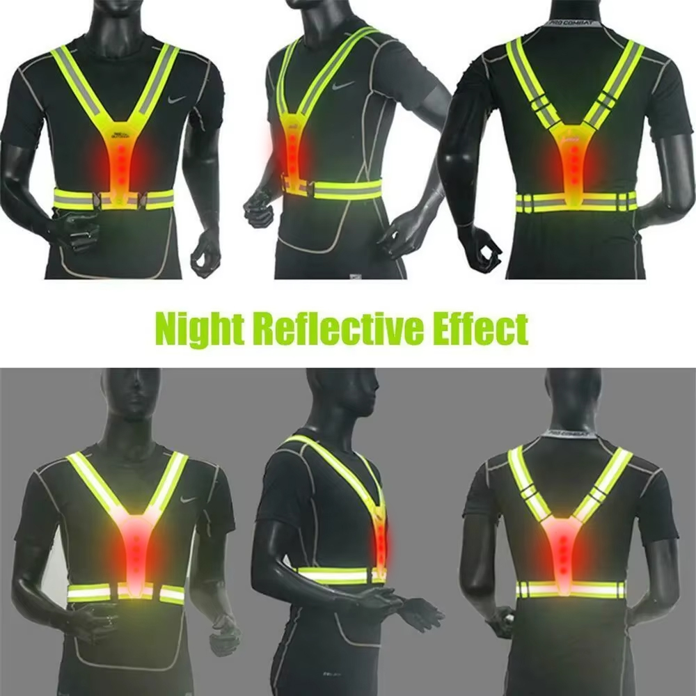 Led correndo colete reflexivo  - Cycling Gear Clothing avaliação e preço
