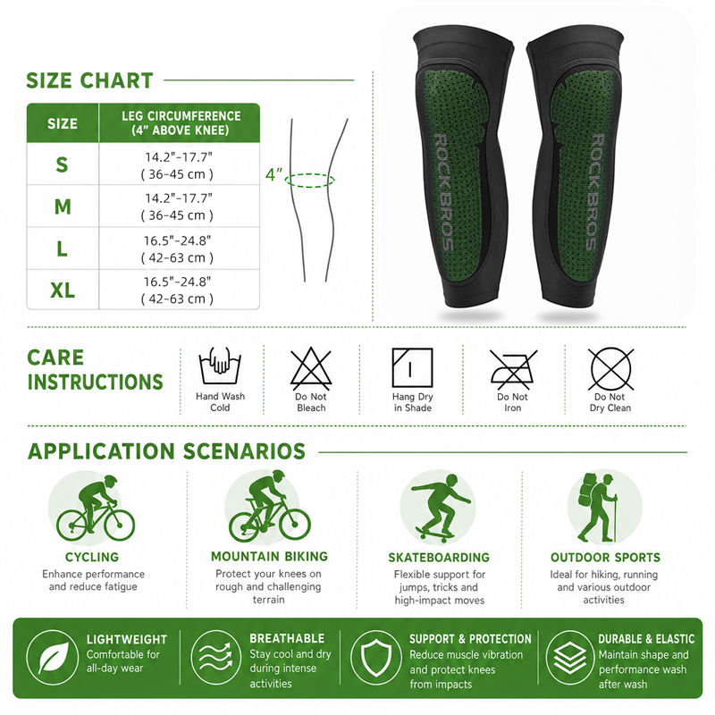 ROCKBROS-Sport Leg Warms Kneep - Cycling Gear For Men avaliação e preço