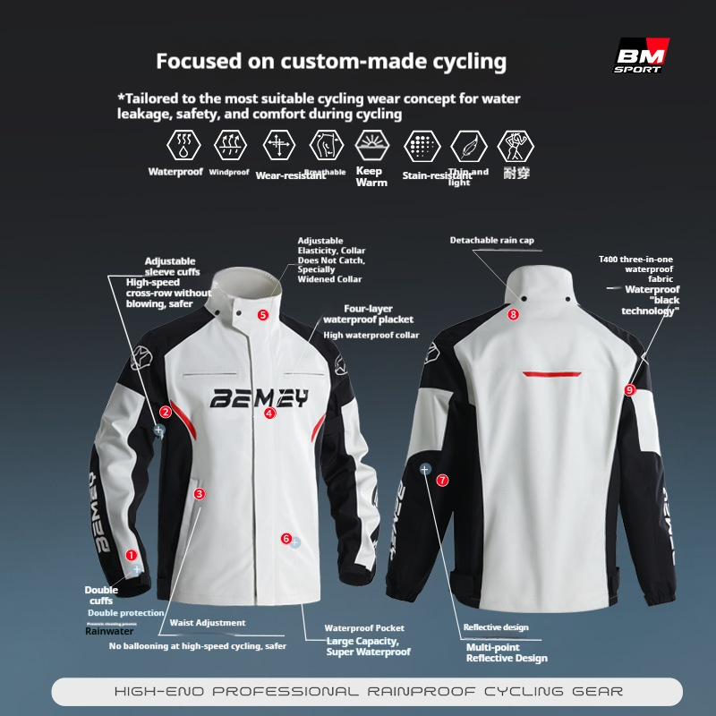 Capa de Chuva para Motociclist - Cycling Gear For Men avaliação e preço